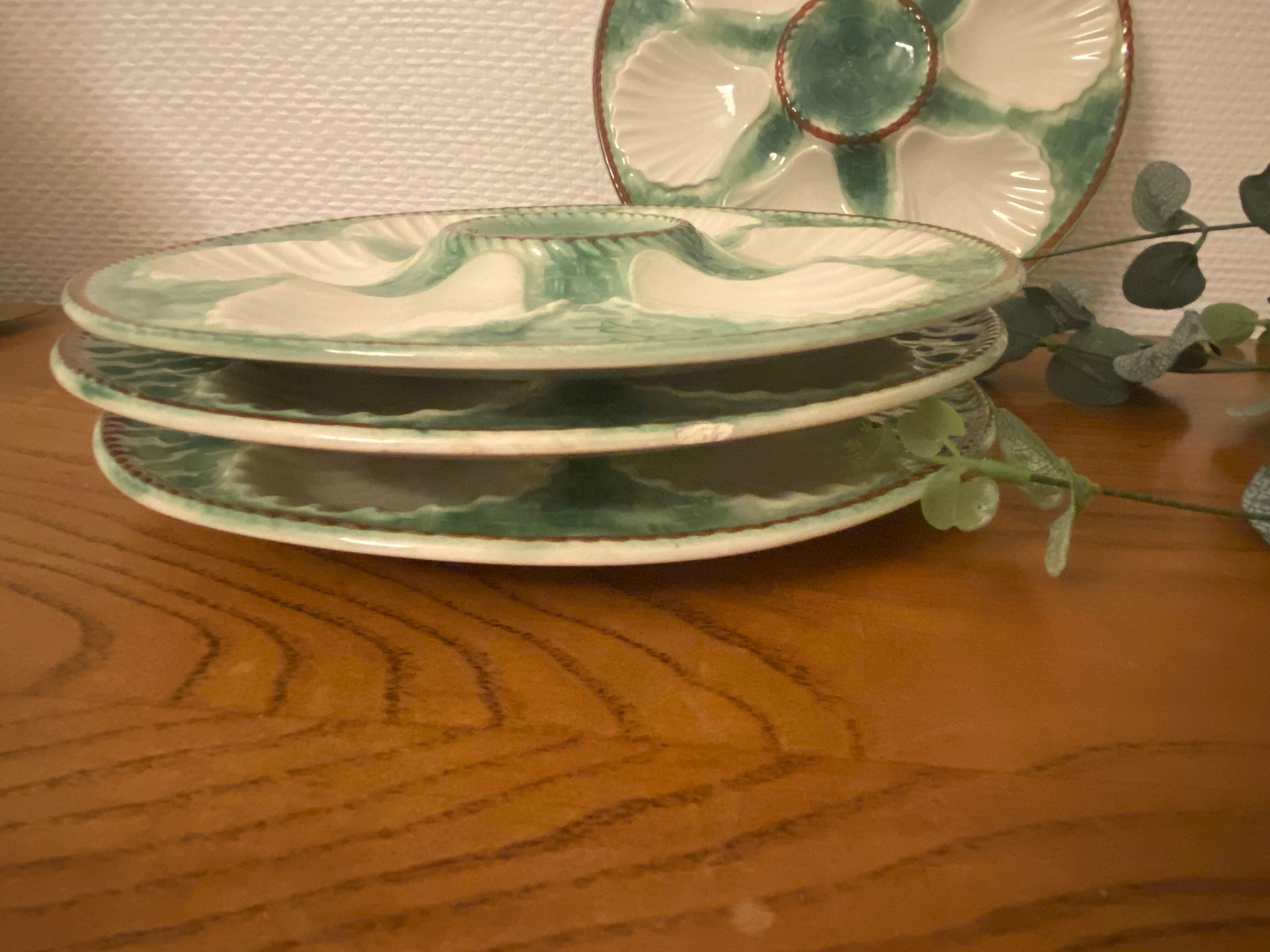 Set de 4 assiettes à huîtres Longchamp