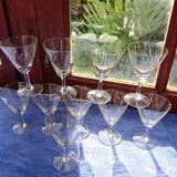 10 engraved stemware