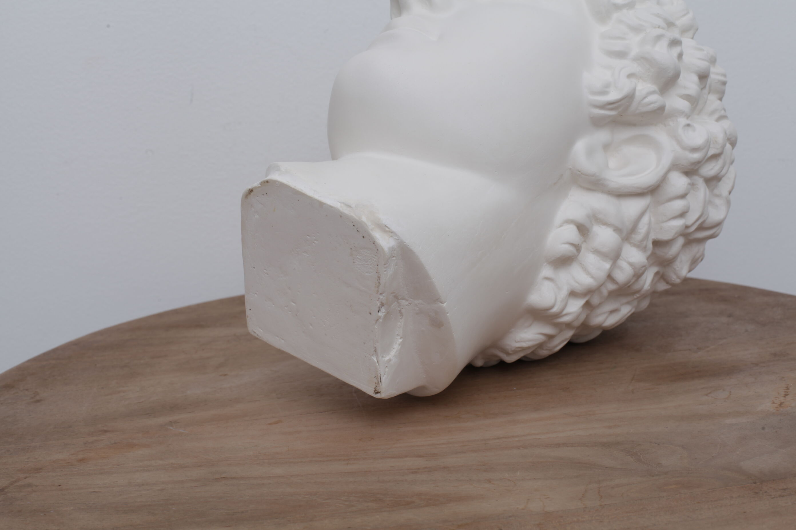 Greek head in matt white plaster