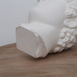 Greek head in matt white plaster