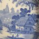 Large antique serving dish, Wild Rose by Bell, Cook & Co.