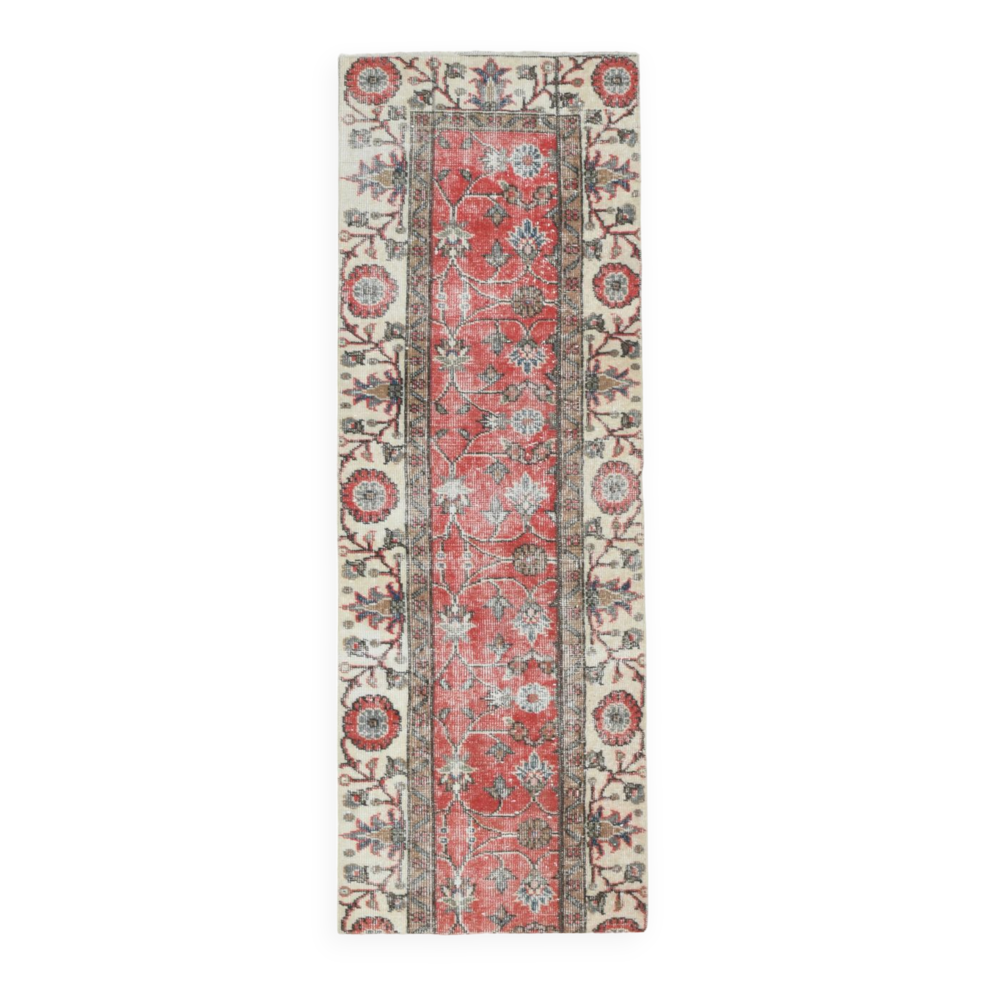 Vintage runner rug. 69x199cm