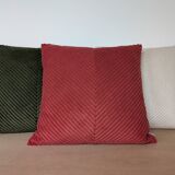 Chevron corduroy cushion