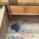 Small old fir slope desk