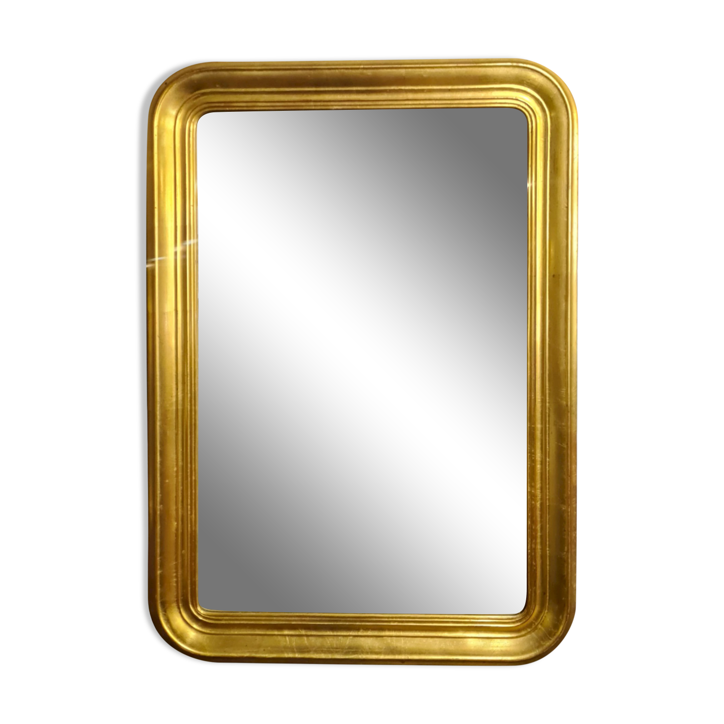 Golden vintage mirror, 73x52 cm