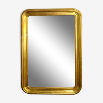 Golden vintage mirror, 73x52 cm