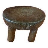 Old African wooden stool