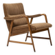 Italian lounge chair in beech and fabric, 1950s