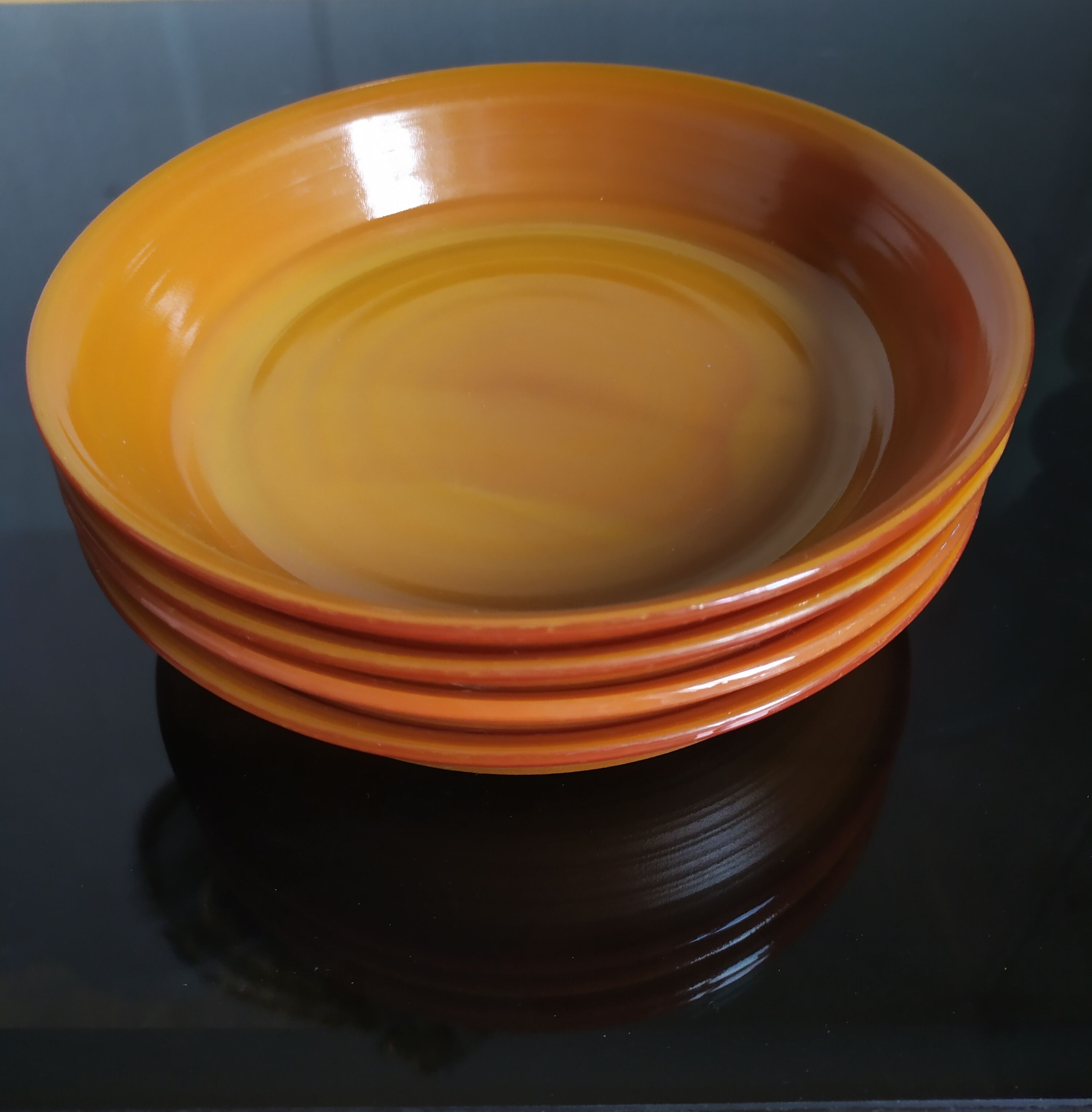 4 hollow plates arcopal volcano model