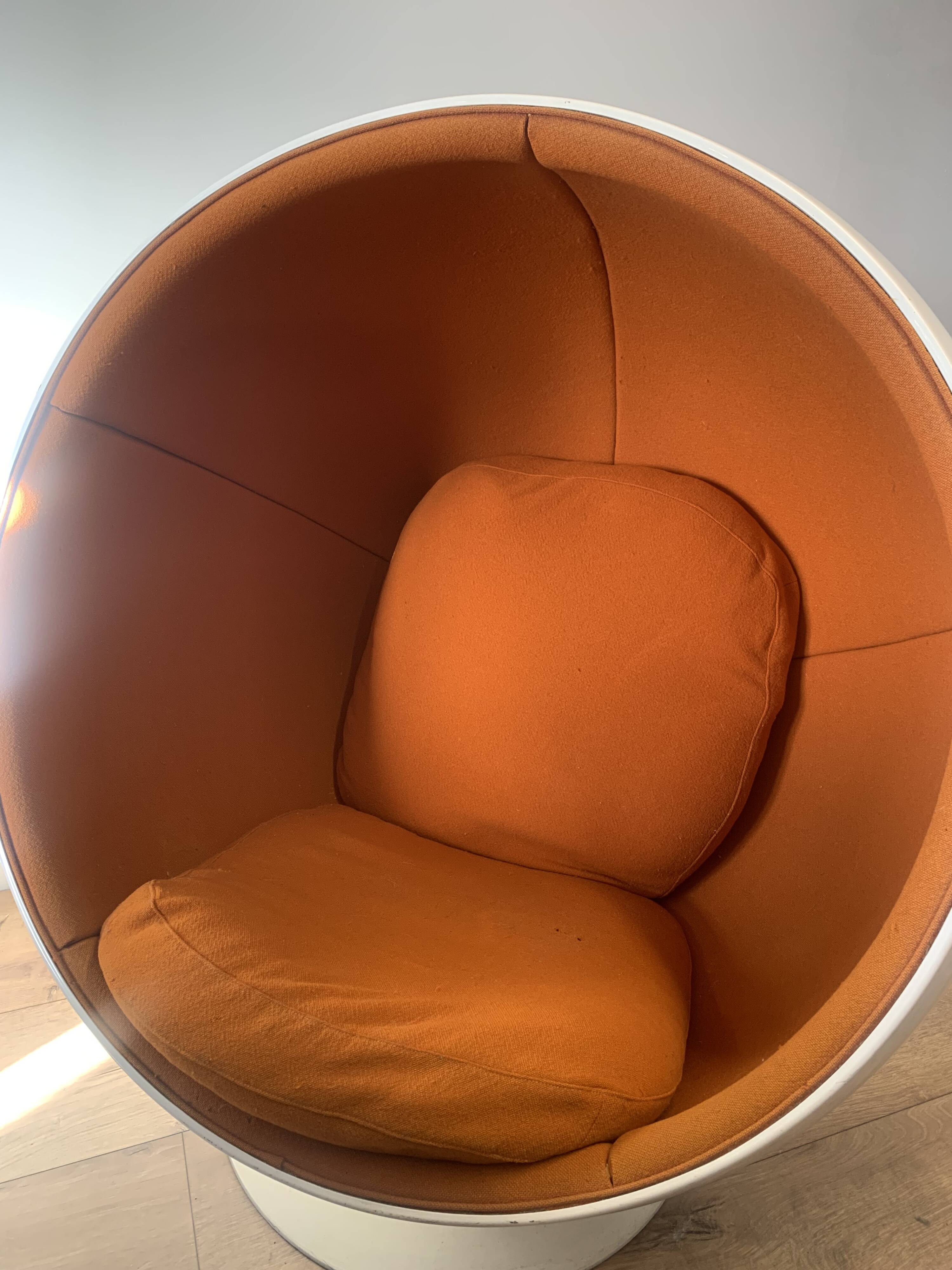 Ball Chair Orange Armchair - Adelta