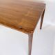 Table à manger avec rallonges fabriquée en palissandre par Henning Kjærnulf des années 1960