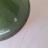 Conical pendant light in enamelled sheet metal