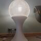 Lampe Holophane sur pied tulipe 1970