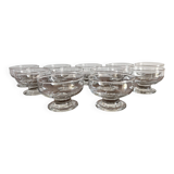 Set of 11 vintage ice cream bowls