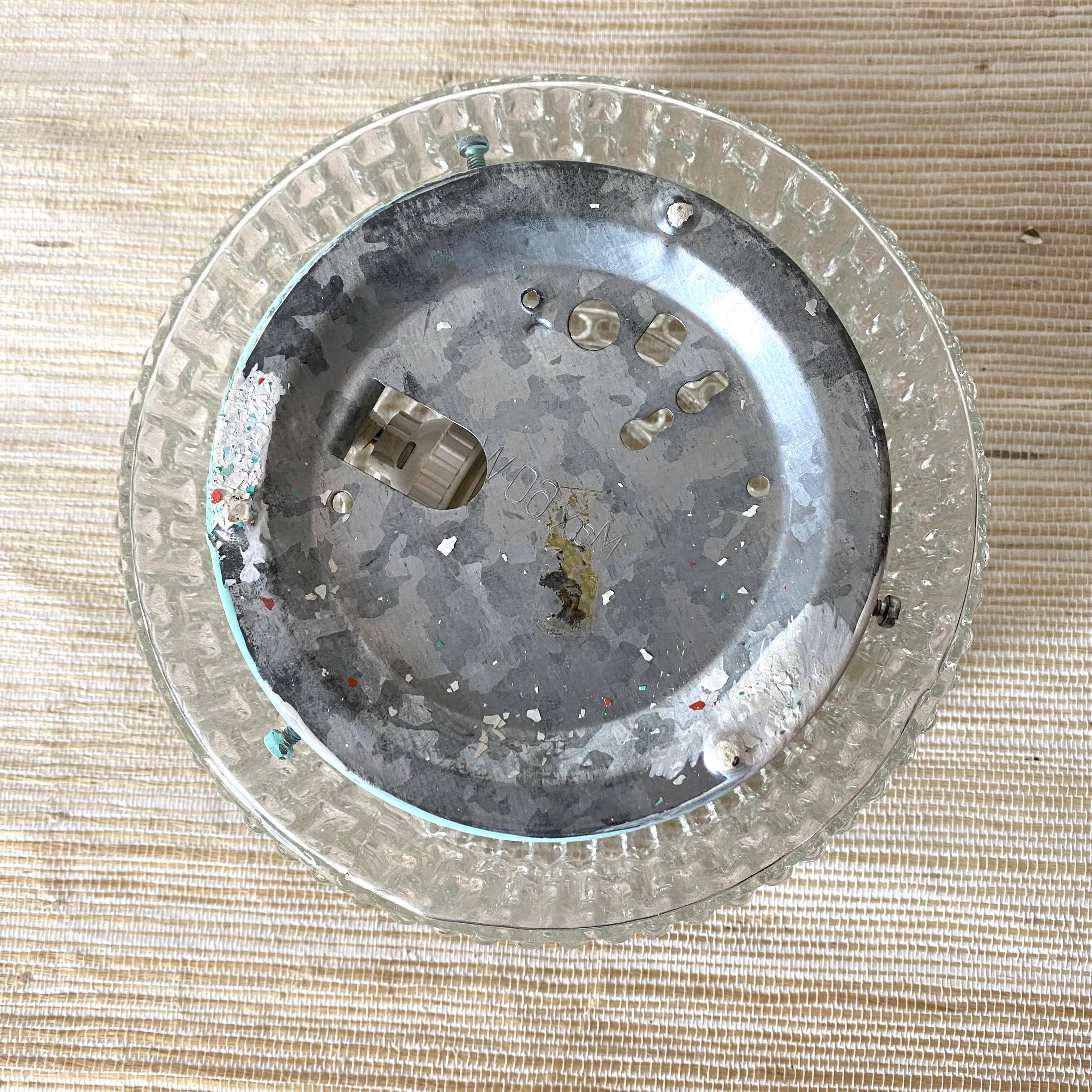 Vintage round glass ceiling light