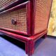 Rattan commode Roche Bobois Maugrion from the 1980s
