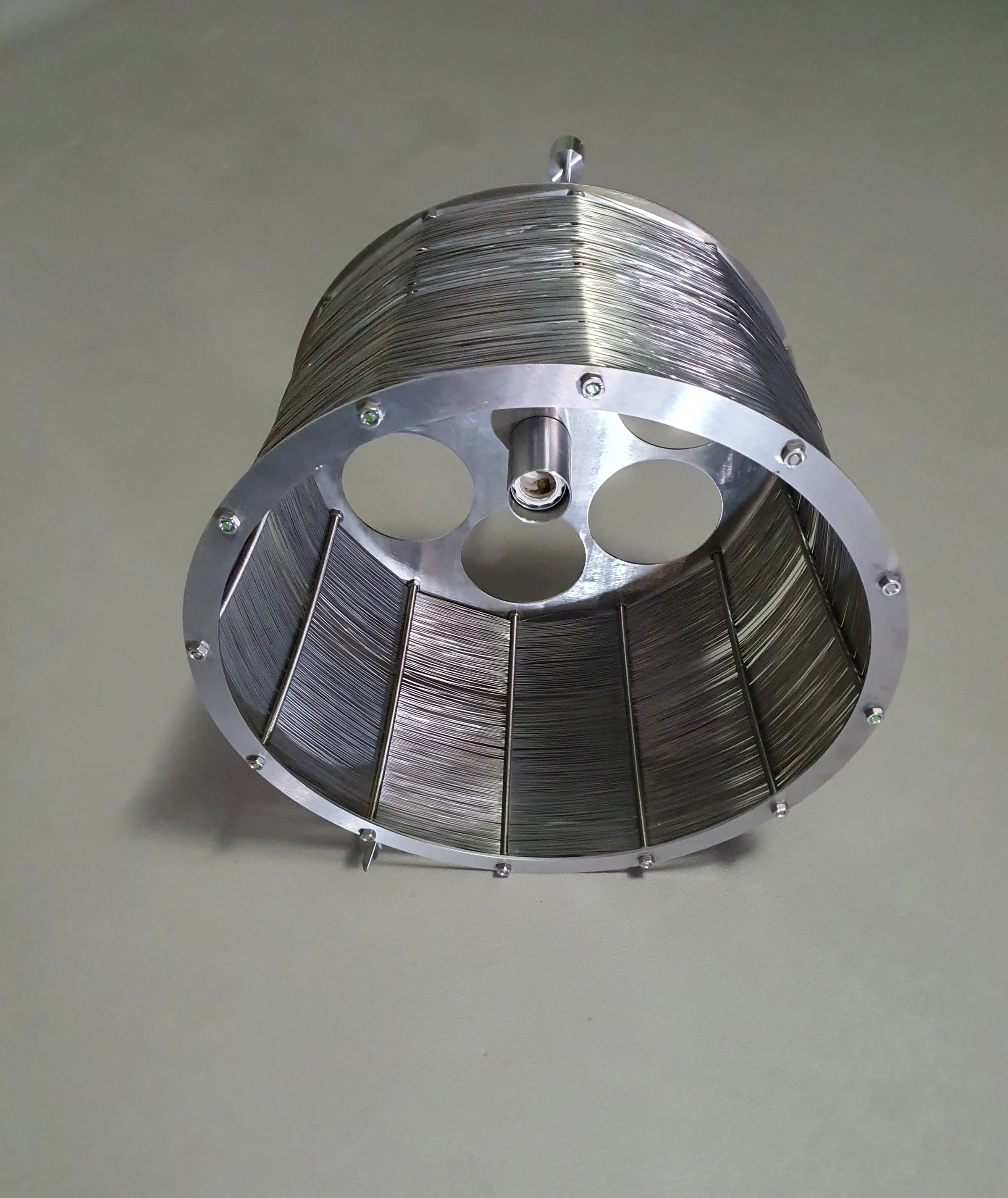 Very rare Adlumen lamp / pendant, inox wired