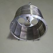 Lampe / suspension Adlumen très rare, câblée en inox