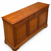 French buffet sideboard in solid fruitwood in Louis-Philippe style.
