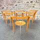 Suite de 6 chaises « Revers » par Andrea Branzi pour Cassina, 1990