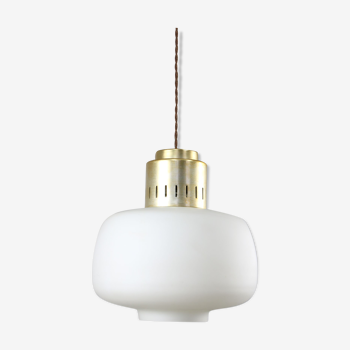Mid-century Opaline Pendant Lamp