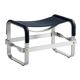 Wanderlust footrest pair, blue with silver steel.