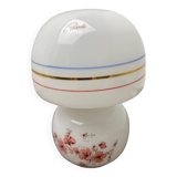 Glass mushroom lamp