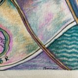 Lithographie originale de Bona, 1990, impression Michel Cassé