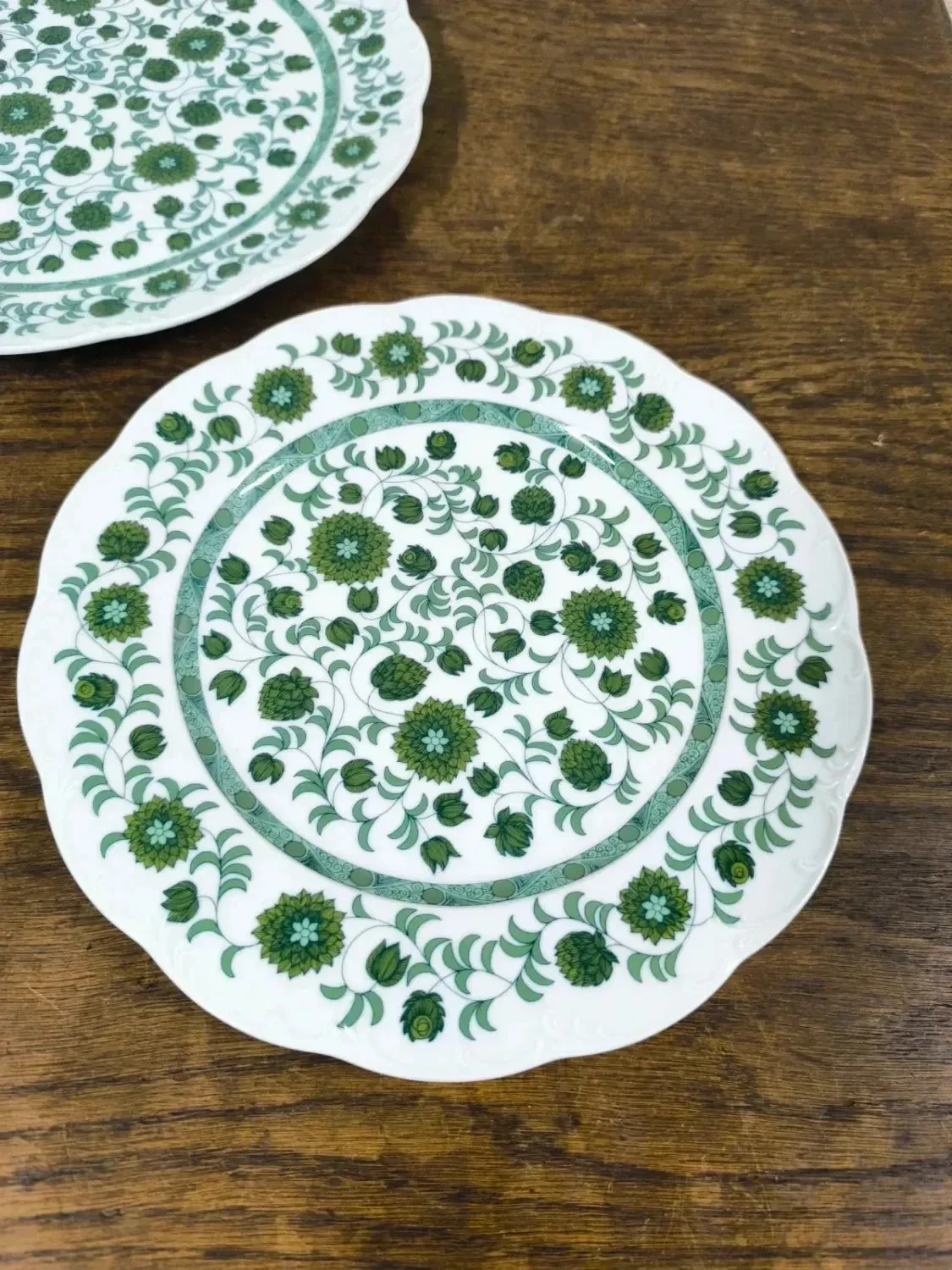 Lot of 2 round serving platters Rosenthal Monbijou Giscard vintage