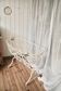 Antique wrought iron rocking chair