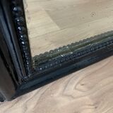 Miroir Louis Philippe noir ancien - 68x53cm