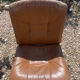 Pair of swivel armchairs in cognac leather – 1970s