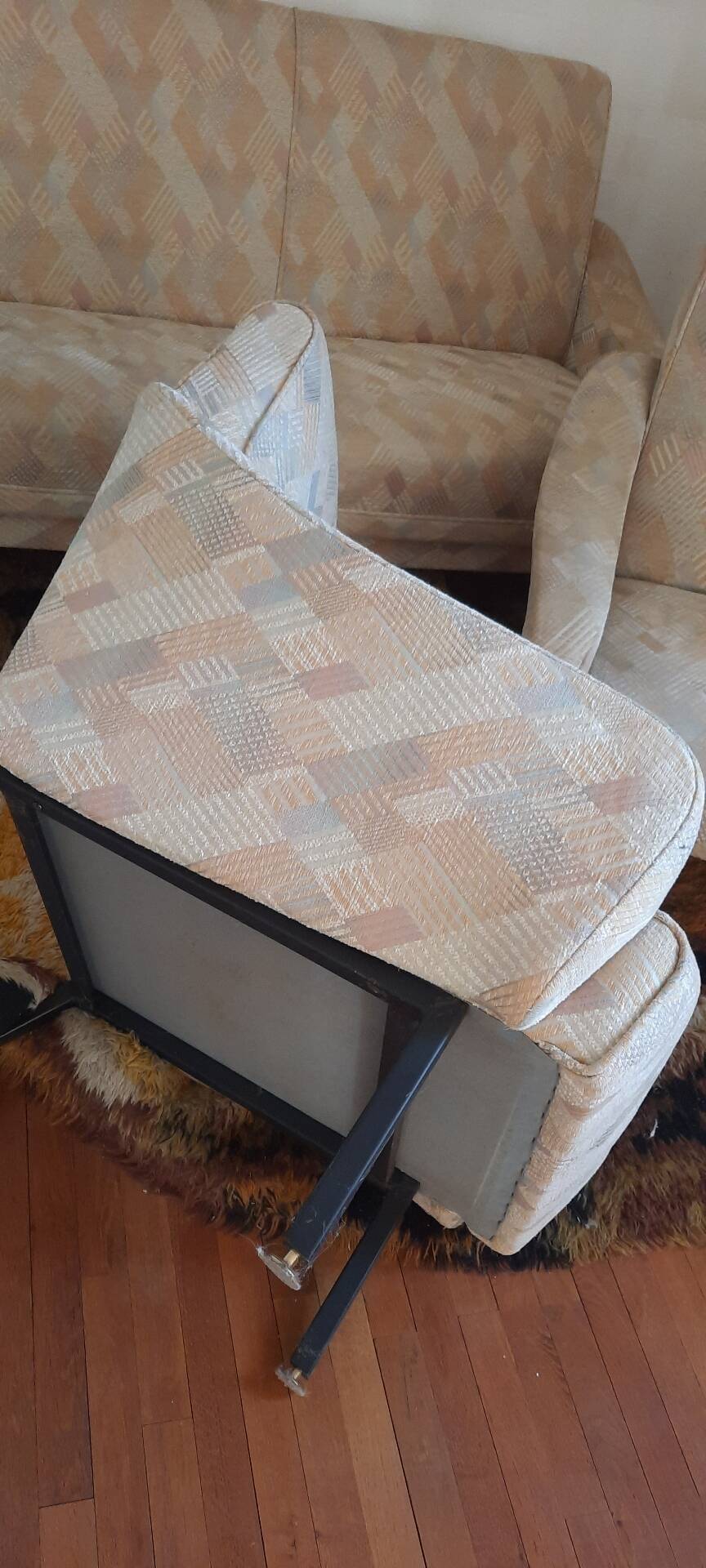 Canapé et deux fauteuils