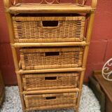 Rattan shelf