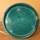 Green ceramic lamp base