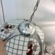 Vintage steel/glass suspension from the 50s/60s.