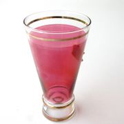 Service à orangeade - 6 verres couleurs irisés nacrés - Cristal - Italie