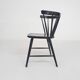 Black spindle back dining chair attrb. to Nesto, Denmark 1960's