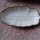 Banana leaf shaped barbotine dish and bowl