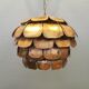 Artichoke lamp, designed by,  Svend Aage Holm Sørensen, with layered flame cut copper slats