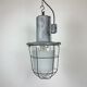 Large Industrial Cast Aluminium Cage Pendant Light , 1960s