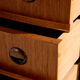 Teak chest of drawers with six drawers