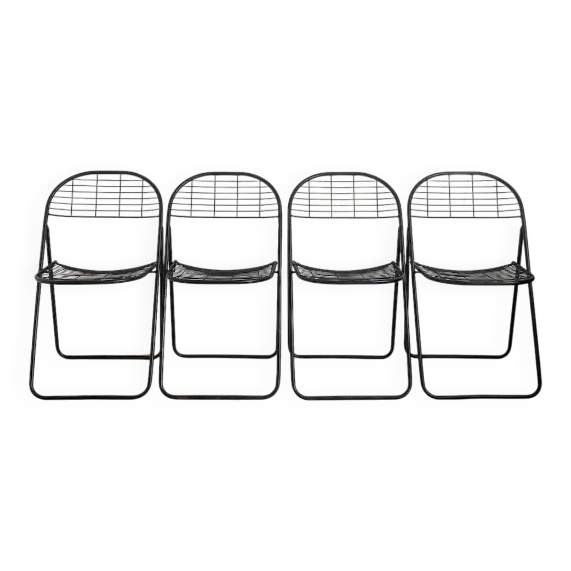 Set of 4 design chairs by Niels Gammelgaard for Ikea, vintage 1980s.