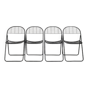 Set of 4 design chairs by Niels Gammelgaard for Ikea, vintage 1980s.