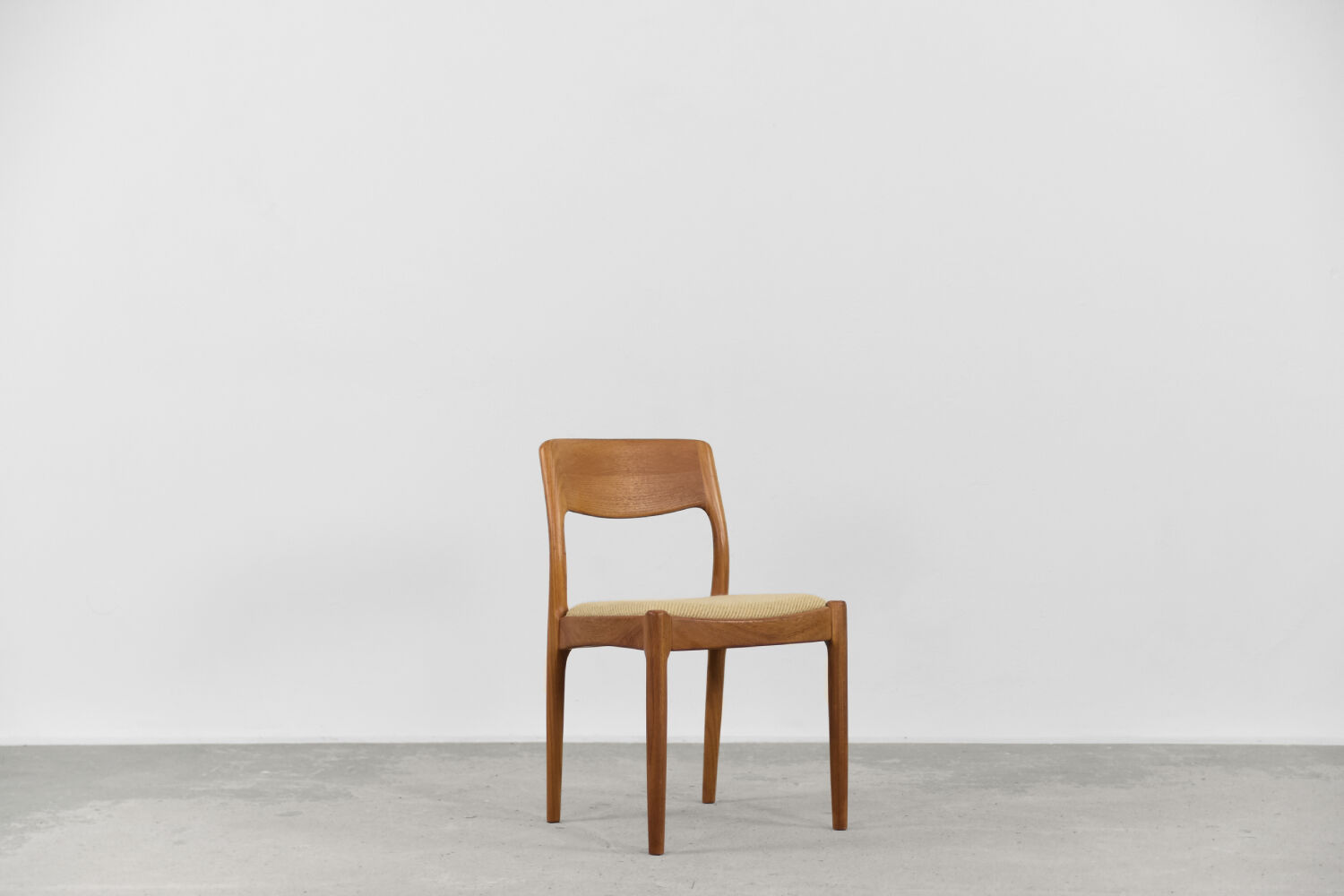 Vintage danish modern dinning teak chair by Juul Kristensen for JK Denmark, 1960s