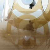 Suspension in smoked plexiglass 70s