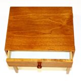 Teak and beech bedside table, Sweden, 1960
