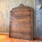 19th-century gilded pediment mirror