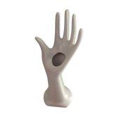 Vintage hand in white ceramic