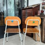 Old vintage adult school chair